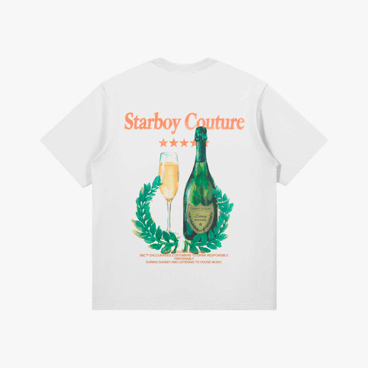 Champagne & House T-Shirt - Starboy Couturetshirt